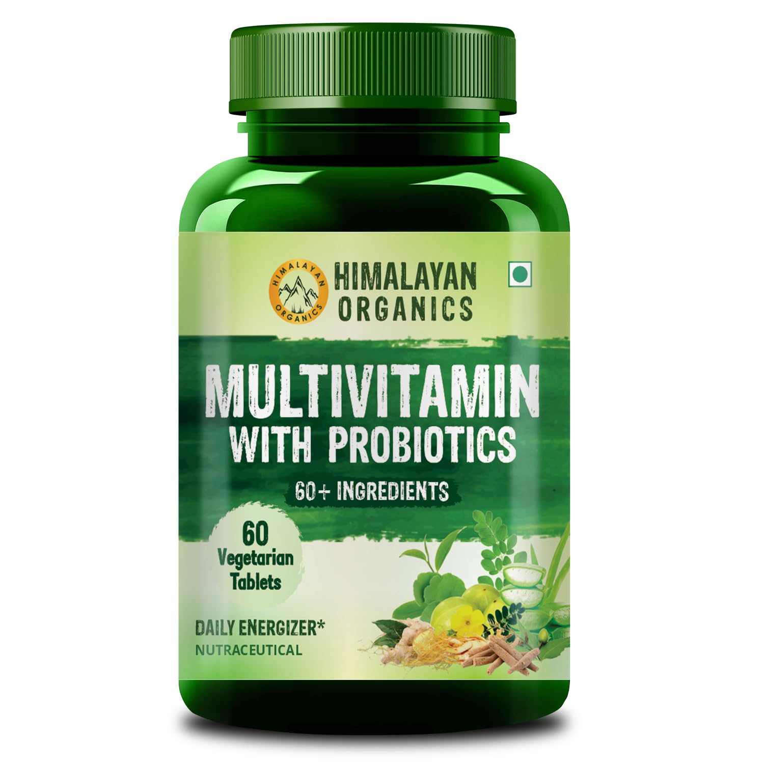 Vlado’s Himalayan Organics Multivitamin With Probiotics - 60 Ingredients Supplement For Men And Women | Vitamin C, D, E, B3, B5, B12, Zinc, Magnesium, Giloy & Biotin | Good For Bone & Joint Support | Gut health - 60 Veg Tablets (B0B5R7FX3H) Amazon Price History, Amazon Price Tracker