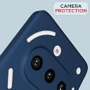 Pikkme Back Cover for Nothing Phone 3A | Camera Protection Shockproof Soft Matte Silicone Bumper Case (Blue) gallery image