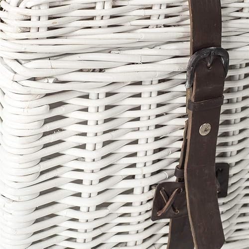 Miniatura 6 de SAFAVIEH Home Collection Navarro Mesa de centro de ratán blanco Blanco,Gris,https://www.amazon.com/dp/undefined