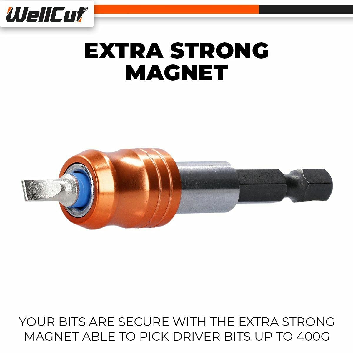 Wellcut 32-częściowy zestaw uchwytów do bitów i bitów - Phillips Pozi Hex Torx Slott
