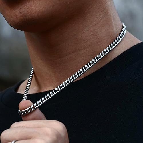 Miniatura 5 de Long tiantian Collares con inicial en capas de plata para mujer, regalos de moda, collar de cadena de eslabones de clip de plata y oro, collar con