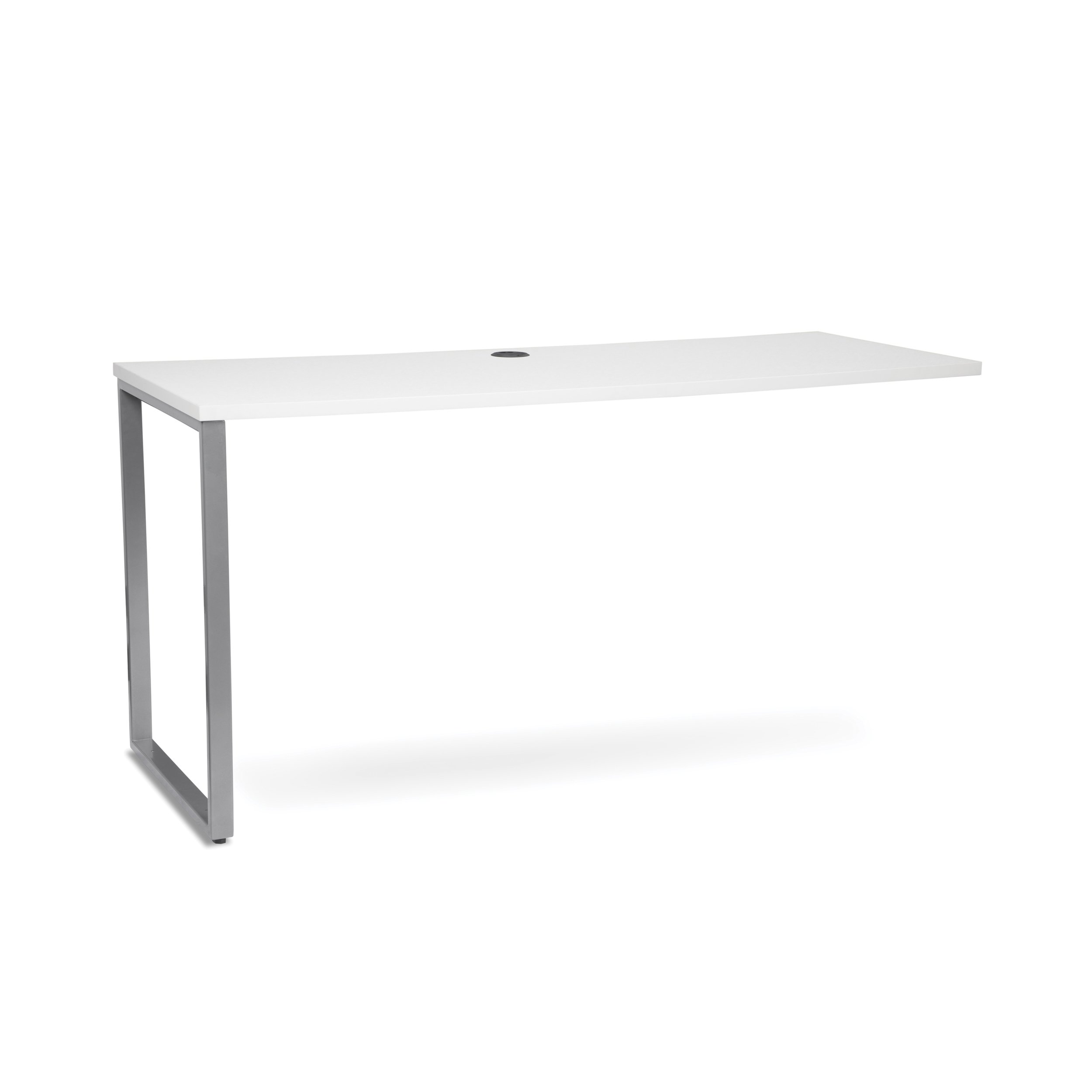 OFM Core Collection Fulcrum Series 60x24 Credenza Desk, Desk Shell for Office, White