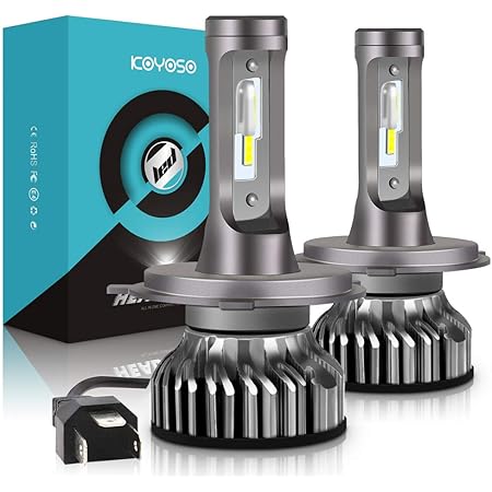 Crediri 2 Pezzi H4 LED Lampadine Per Fari In Scatola, 50 W/14000 LM