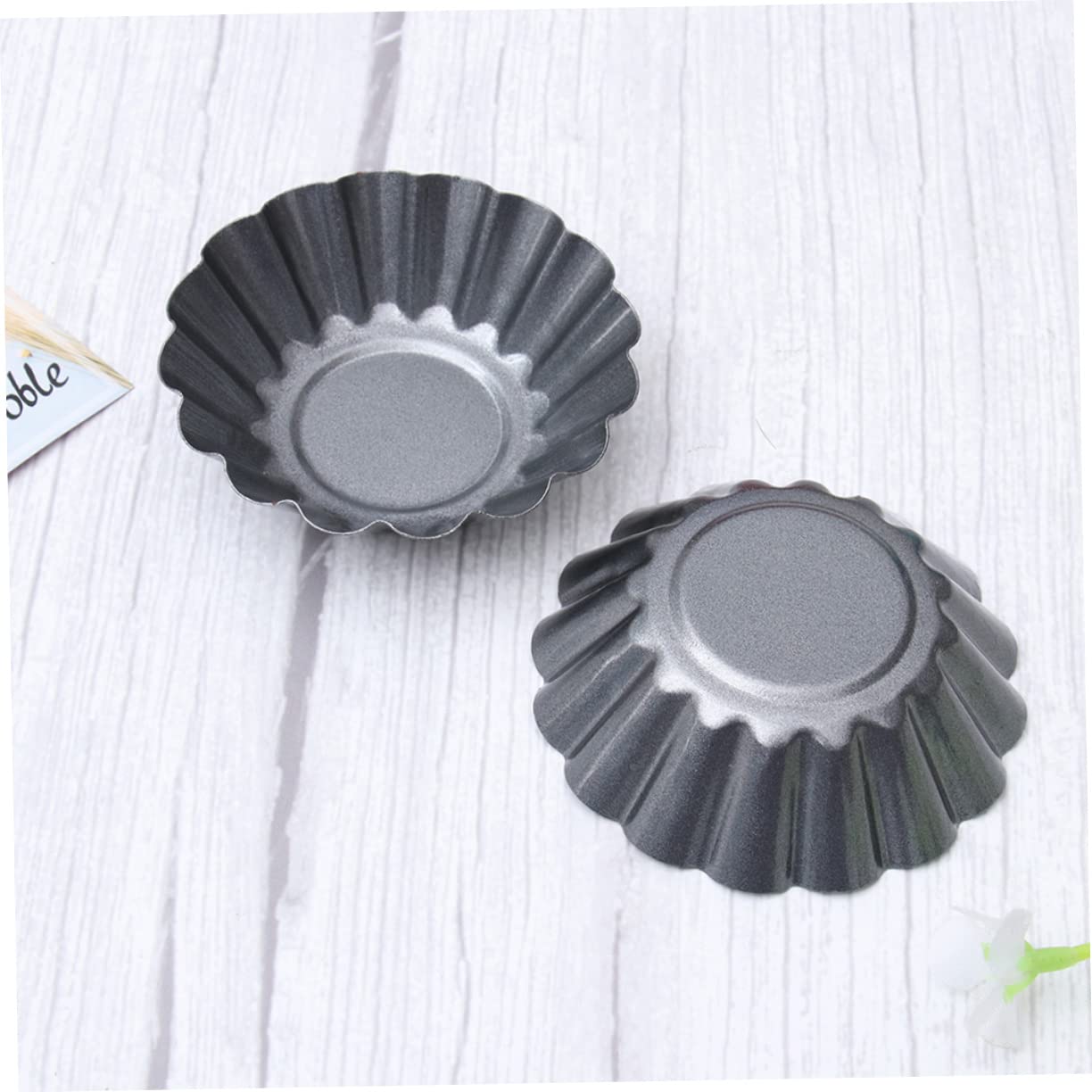 Molde Carbono de Acero 15 Piezas al Tartaletas Huevo | Cupcakes y Postres, Antiadherente y Fácil de Limpiar, Uso en Pastelería y Cocina Doméstica