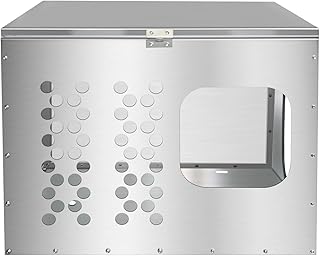 Stainless Steel Generator Box for Outside/RV/Truck/Trailer, Outdoor Generator Storage Box Enclosure (28"x22"x22")