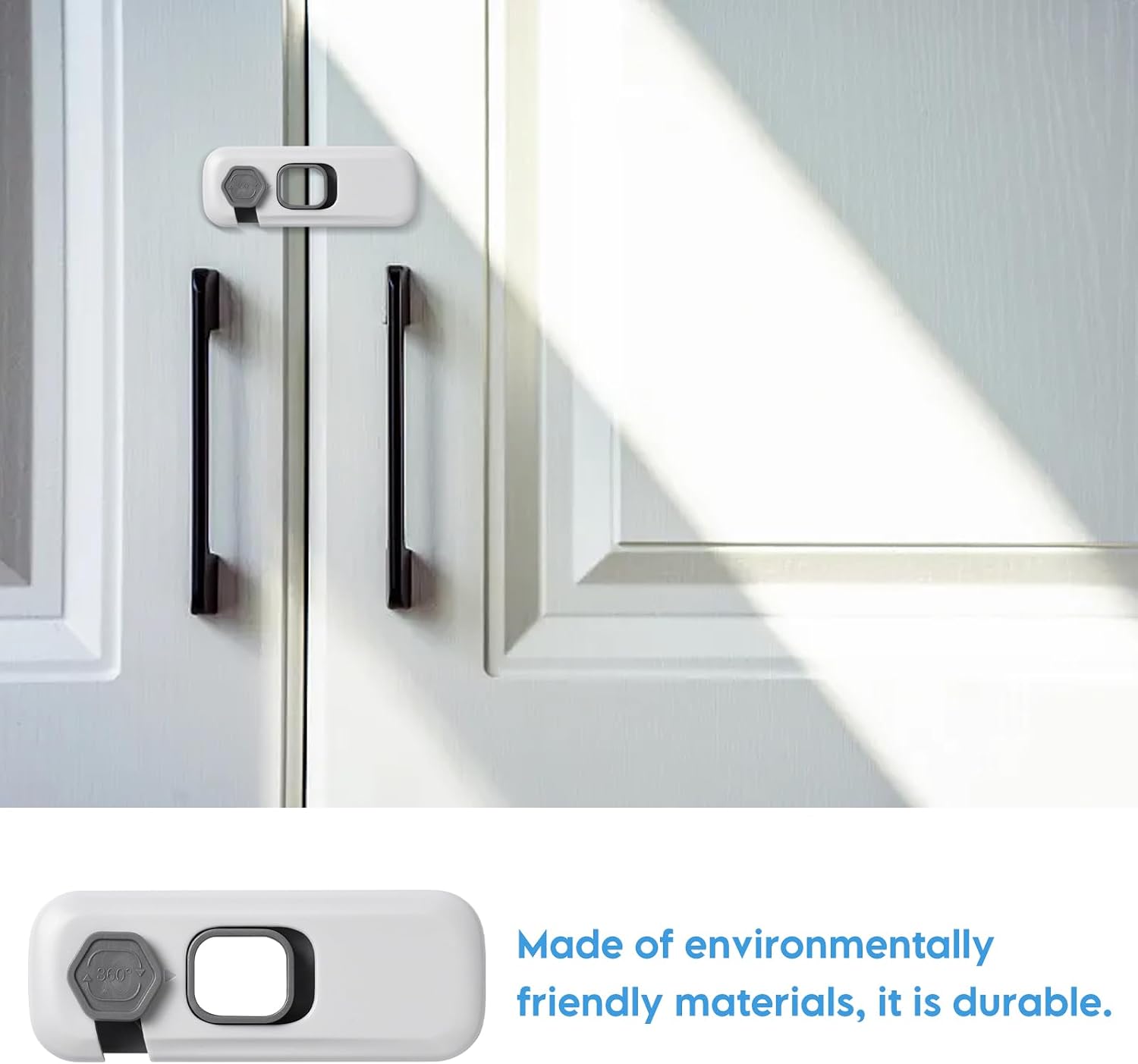 5-Pack Child Safety Lock for Refrigerator & Drawers – Strong Adhesive, Easy Install, Baby Proofing Essential – Secure Cabinets, Cupboards & More image 3