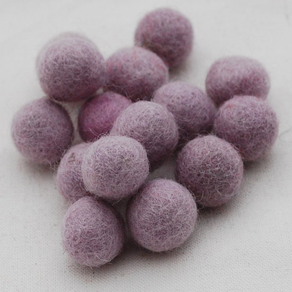 Oriental Direct Thistle Purple 100% Wool Felt Balls - 1.5Cm - 10 Felt Balls