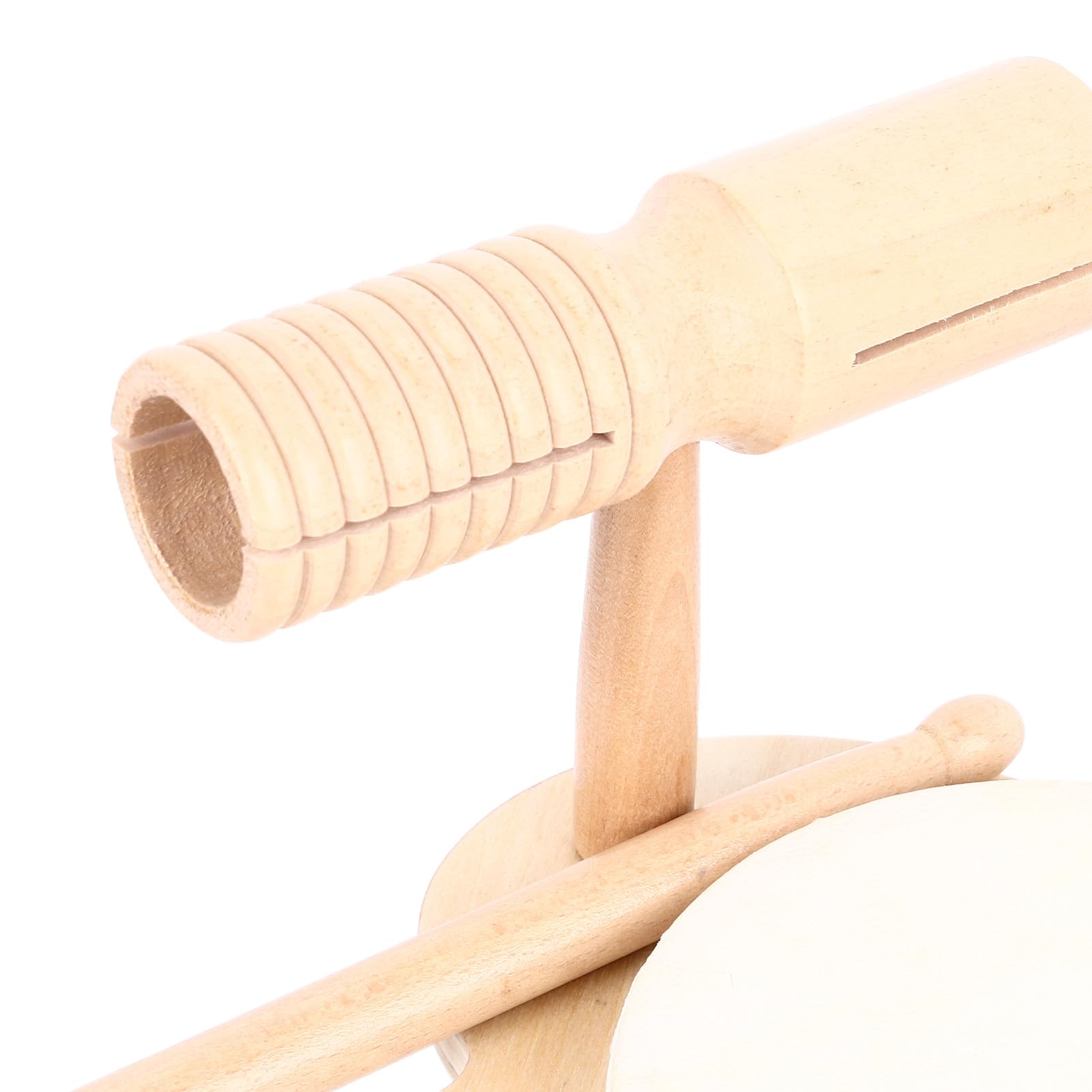 Cryfokt Juego de Batería de Madera para Niños, Juguete Educativo de Música de Percusión para Niños y Niñas, Instrumentos Musicales Todo en 1 para Educación Musical, Material de Madera para Manos
