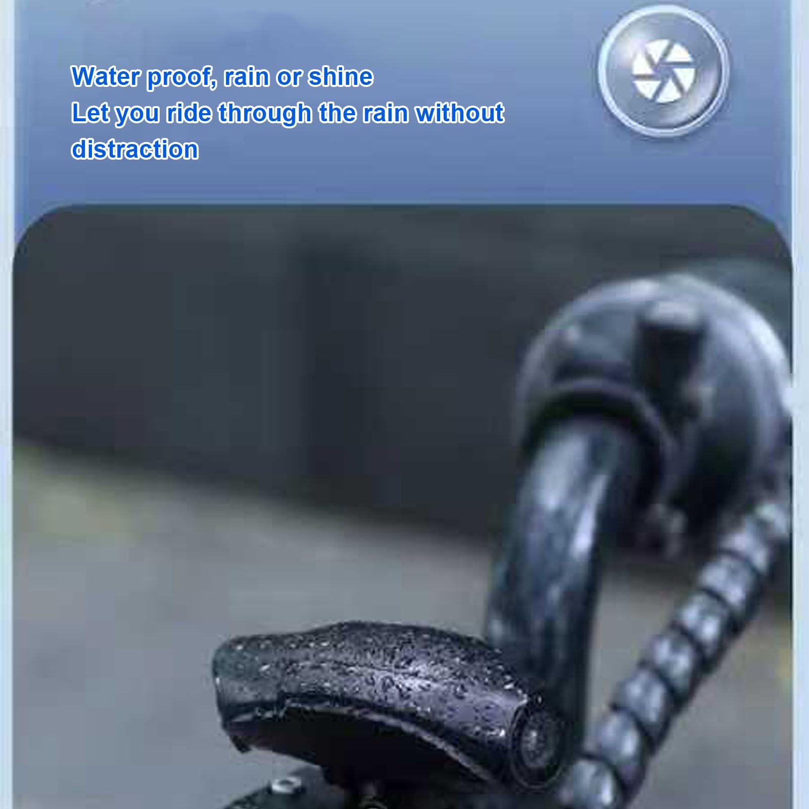 Action Cam per Bici, Dash Cam HD 130° Grandangolare Resistente all'Acqua, Antivibrazione, Montaggio su Manubrio, WiFi, Loop per Fotocamera per Bici e Registrazione di Emergenza