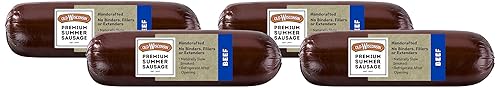 Old Wisconsin Premium Summer Sausage, 100% Natural Meat, Charcuterie, Ready