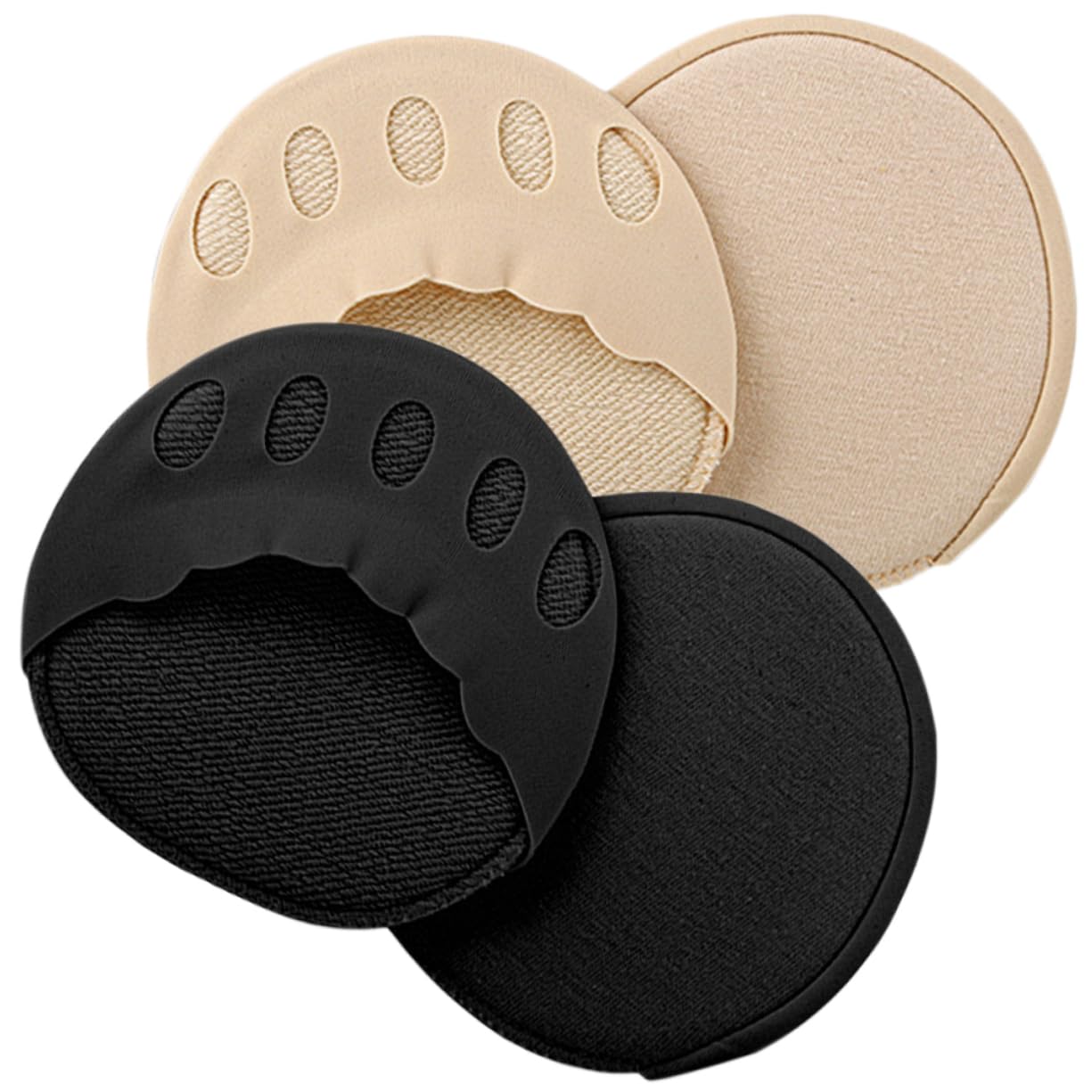 COLLBATH 2sets Invisible Socks Half Socks for Summer Toe Slots Comfortable 2pairs*2