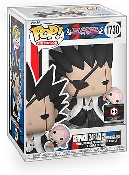 Epic Collectibles Pop Anime Bleach - Kenpachi Zaraki with Yachiru Exclusive Vinyl Figure Bundled with Box Protector Compatible for Funko