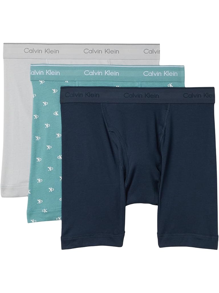 Gray Calvin Klein Cotton Classics 3-Pack Boxer Brief