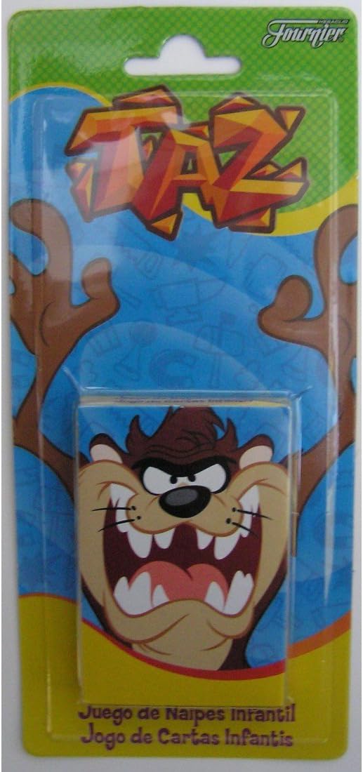 Taz Kids Game Playing Cards by Fournier - Juego de Naipes Infantiles del Demonio de Tazmania