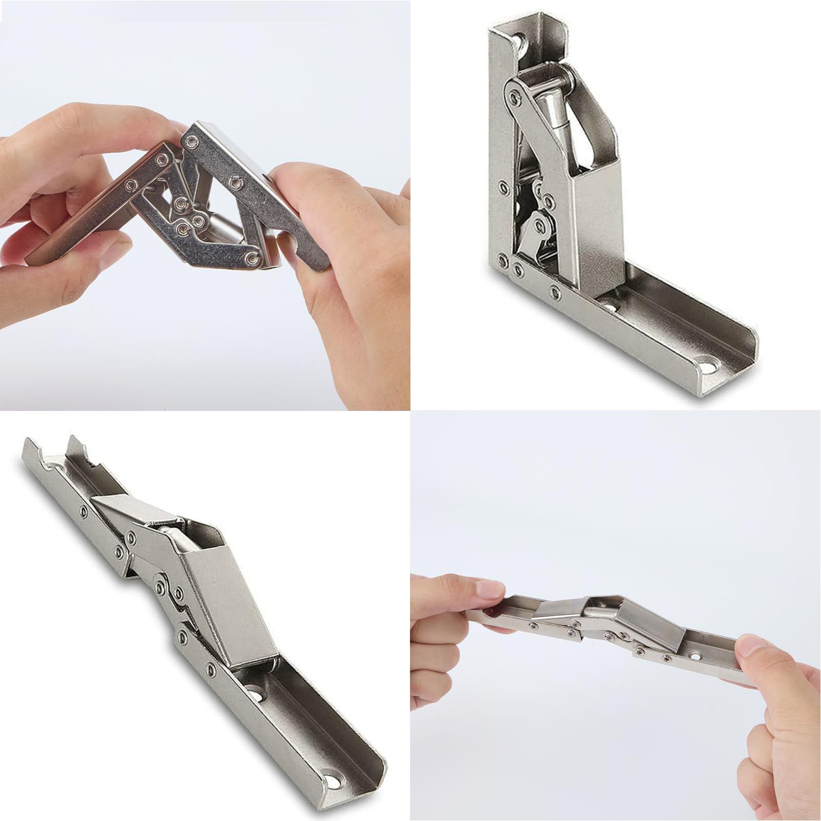 KAFENDA-90 Degree Folding HingesHard Closing Hinges for Cabinet Upgrades-Easy to Install Concealed Hinges (4) - Image 4