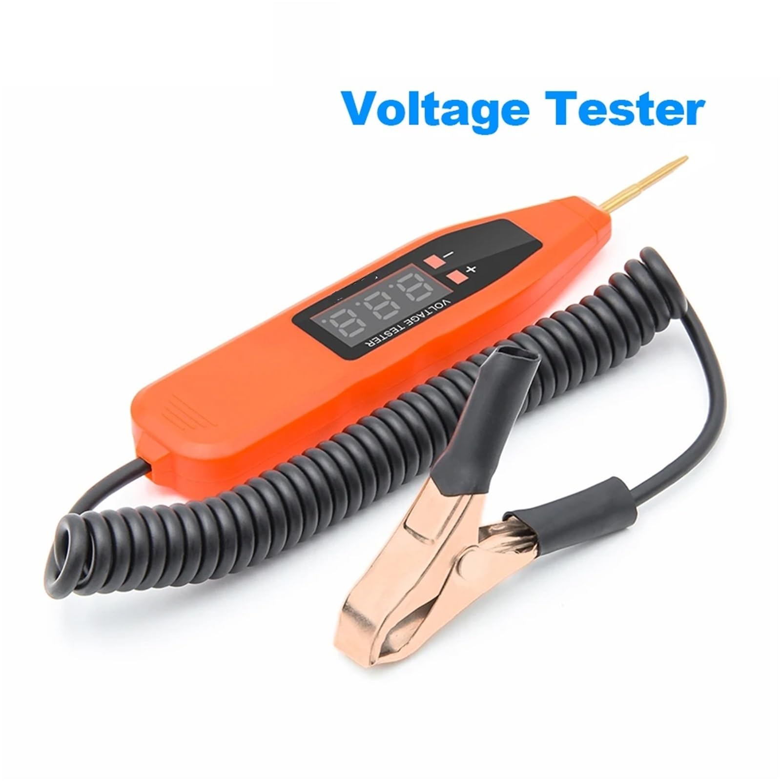 Misuratore di tensione, Penna For Test Di Tensione Del Circuito Automobilistico Da 5 V-32 V, Sonda Rilevamento Positiva E Negativa, Filo A Molla