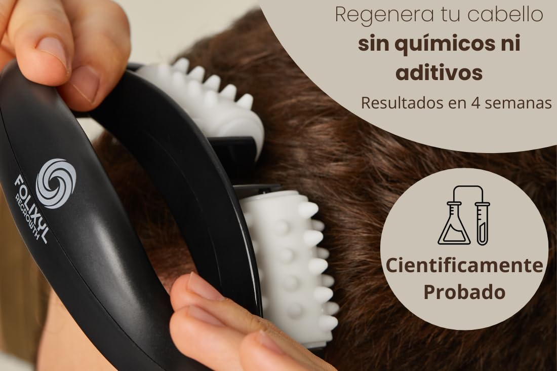 Tratamiento de Regeneración Capilar - Previene la Caída del Cabello y Fortalece los Folículos para el Crecimiento del Pelo - Científicamente Probado, Sin Químicos - Incluye Libro Explicativo