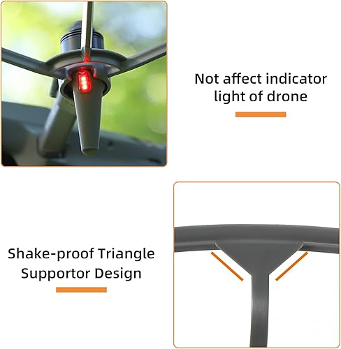 Miniatura 6 de Protector de hélice para DJI Mavic3 Pro, accesorio envolvente seguro para drones, montaje y desmontaje rápido, gris