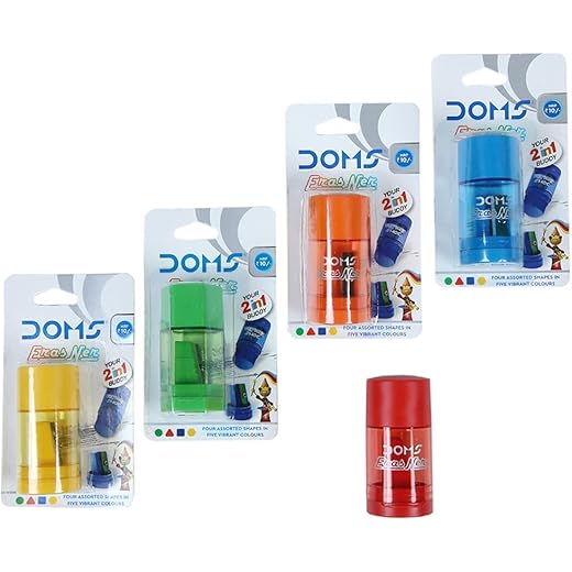 Doms Eraser + Sharpener Pack of 10