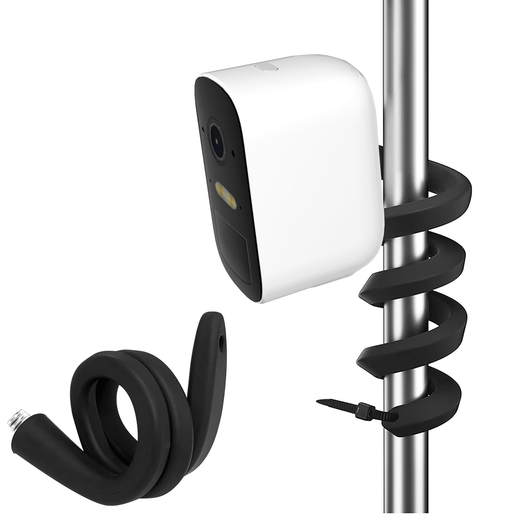 OkeMeeo Adjustable Twist Mount for eufyCam 2C/2C Pro/3/SoloCam S220/SoloCam C210/Arlo Pro 5S/Pro 4/Pro 4/Pro 2/Ultra/Ultra 2/Essential, No Drill No Tool Needed (Black, 1 Pack)