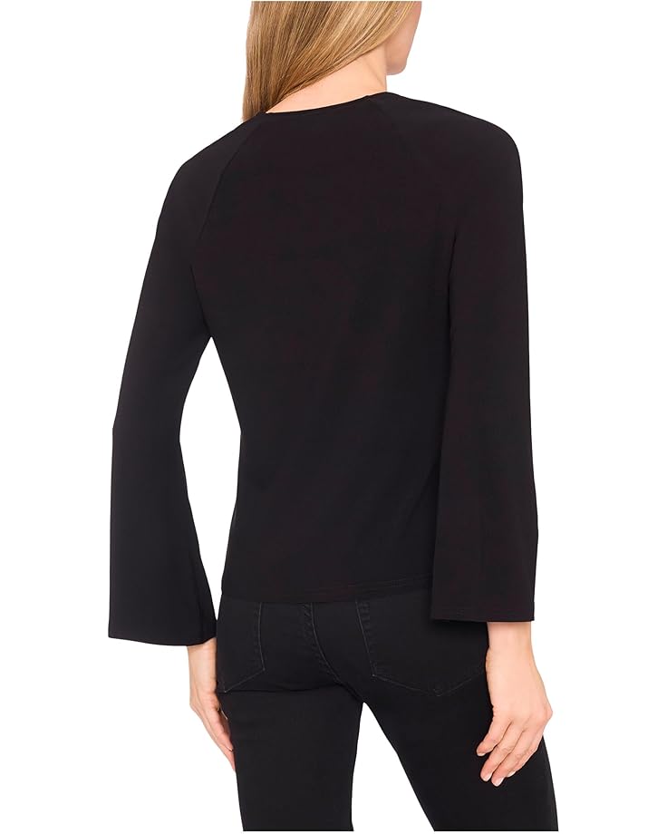 CeCe Pearl Bow Applique Long Sleeve Knit Top - #2 of 3