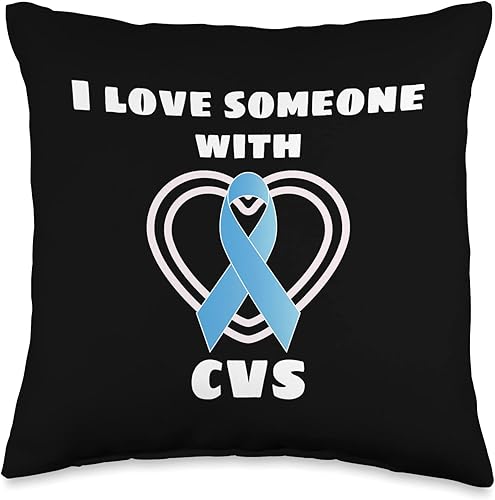 CVS Awareness Support Apparel Awareness I Love Someone with CVS, 16 x 16 pulgadas, multicolor