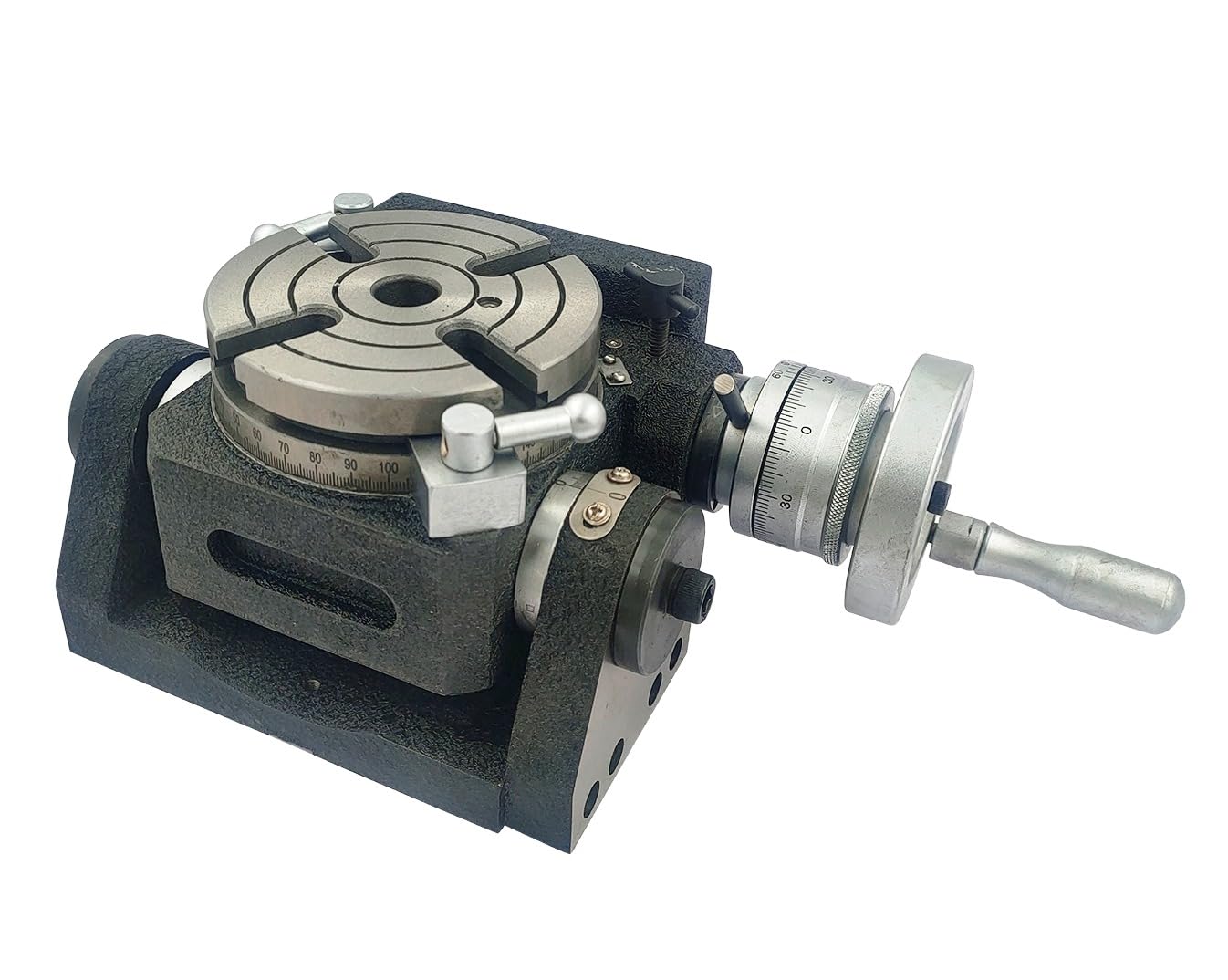 Buyohlic HV4 110 mm Tilting Indexing Milling Rotary Indexing Table 4 Slot