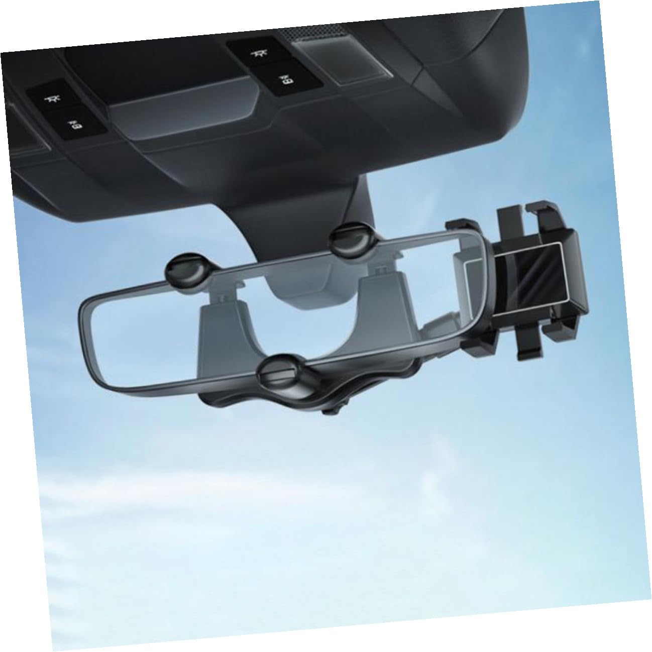 Supporto Cellulare per Auto in Abs Nero Antiscivolo e Antigraffio, Porta Smartphone per Guida Sicura e Pratica Durante la Guida