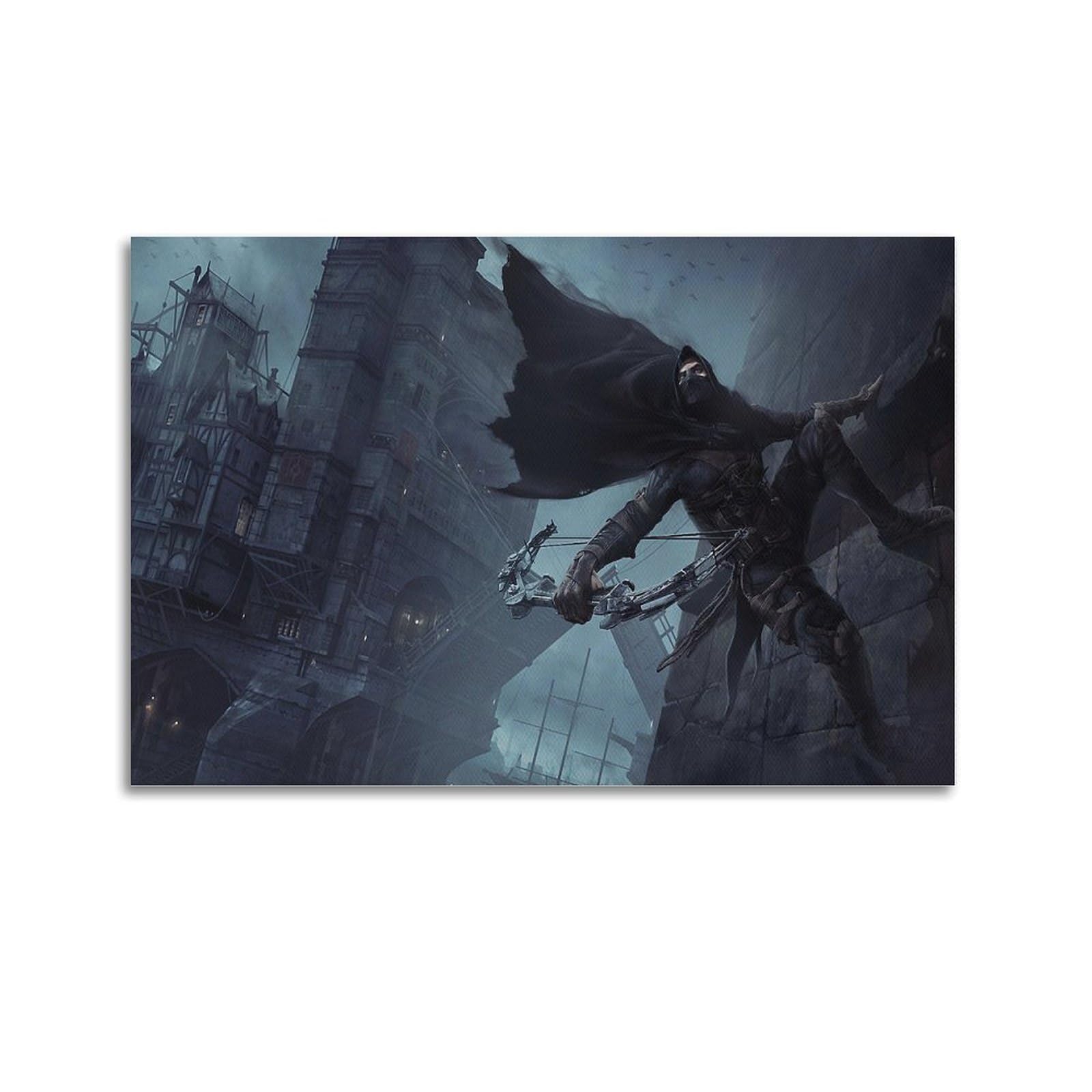 PLZWSUF Grand Theft Auto Game Poster Poster Decorative Painting Canvas Wall Posters And Art Picture Print Modern Family Bedroom Decor Posters 12x18inch(30x45cm)