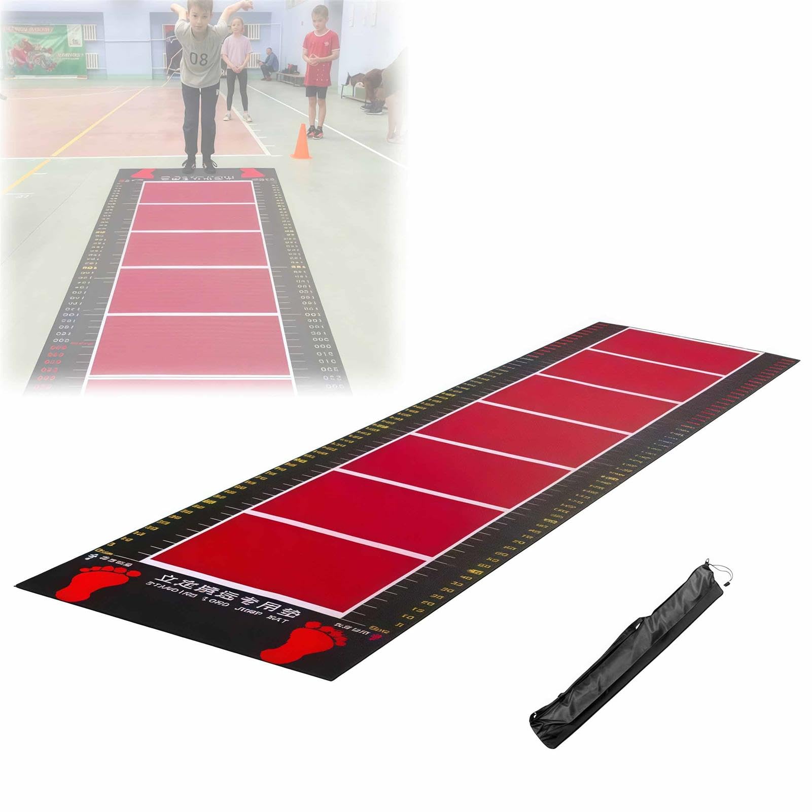 Langes Sprungmatte, Teppich-Spring-Trainingstestbrett, 250 cm/350 cm Seilleiter, Trainingsmatte, Outdoor-Schule, Trainingsmatte für Stadion, Fitnessstudio
