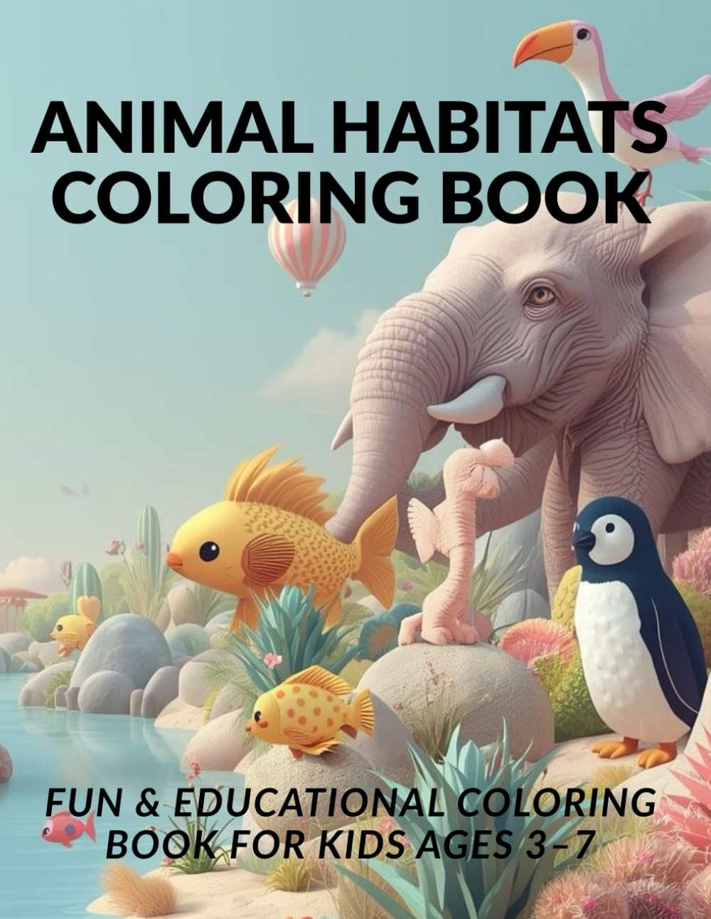 Animal Habitats Coloring Book for Kids: Fun and Educational Coloring Pages for Kids Ages 3–7