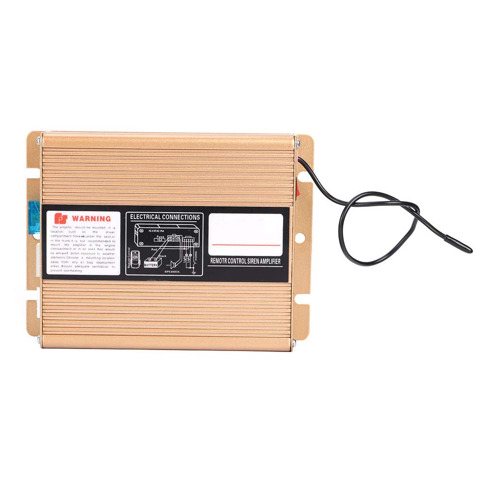 Alarma de Advertencia de Coche, Yctze 12v Alarma de Advertencia de Coche 18 Tonos Altavoz Inalámbrico de Sirena Fuerte Bocina de Seguridad de Manos Libres con 2 Luces LED