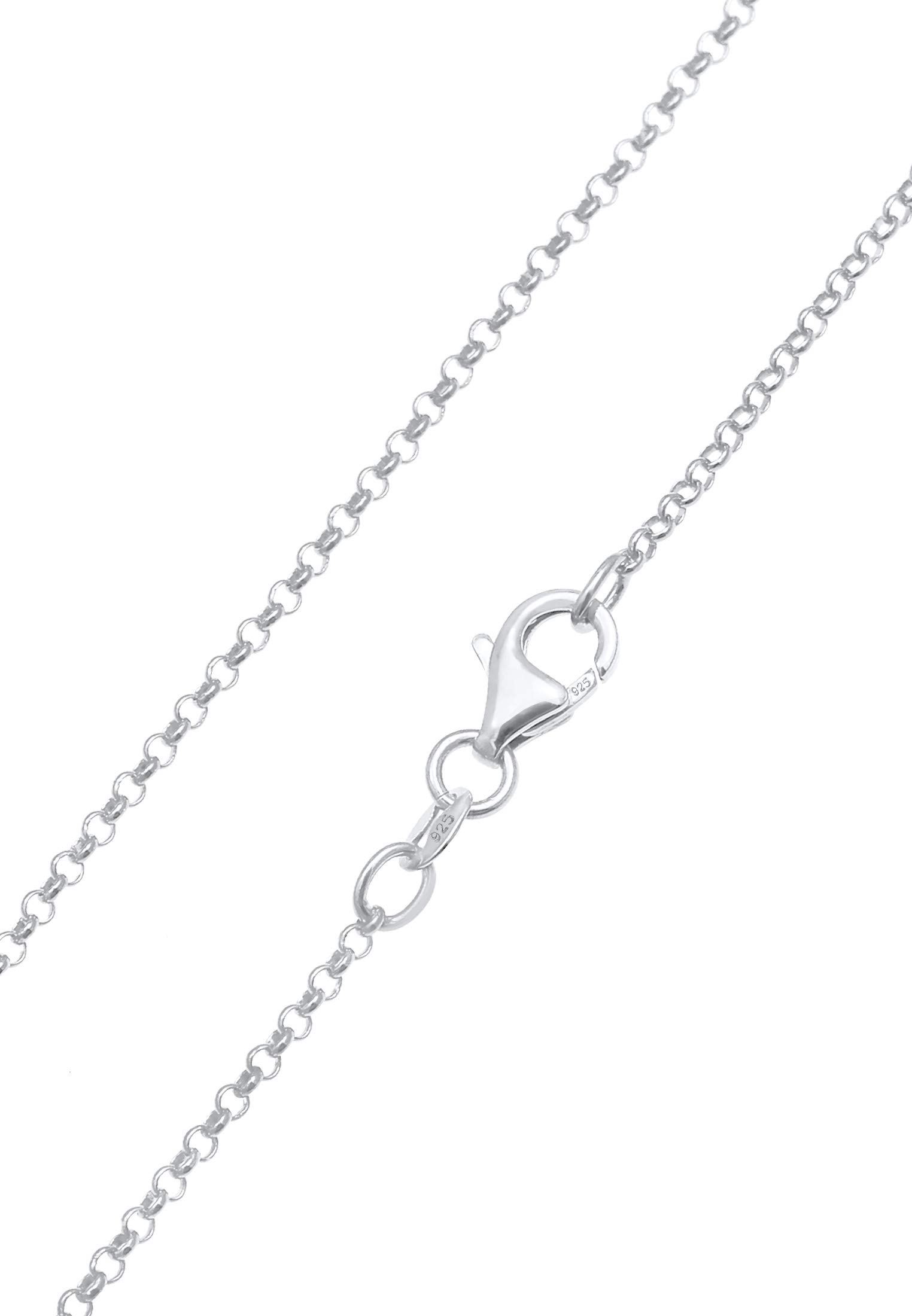 Kuzzoi uzzoi Collar de plata de ley 925 para hombre con colgante de ala (24 mm), collar para hombre de plata de ley 925, cadena de moda con alas de ángel de pluma,