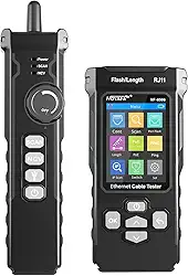 Testador de cabo de rede NOYAFA NF-8506 com scanner IP, testador de cabo Ethernet TDR CAT5 CAT6 RJ11 RJ45, teste de ping PoE, teste de taxa de rede, flash de porta