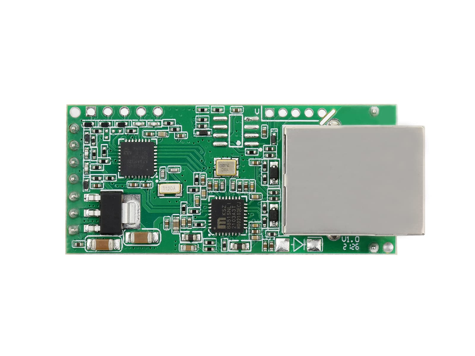 Waveshare Serial UART TTL to Ethernet Converter Module Upgradable High-Speed Low-Power High-Stability UART to ETH Kit (3.3V DC Or 5V DC)