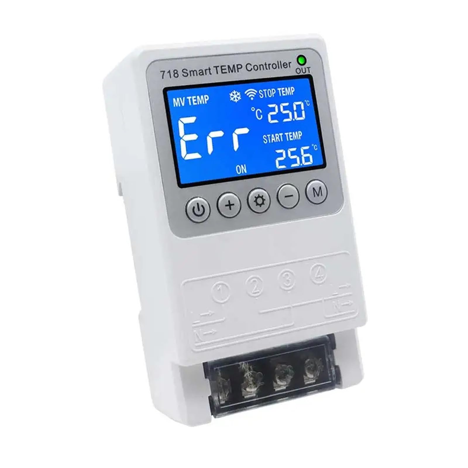 Regulator temperatury w pełni automatyczny regulator temperatury ciepłej wody z szyną DIN 718 Temp(Waterproof Head)