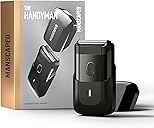 MANSCAPED The Handyman™ Compact Face Shaver – Portable Men’s Travel Facial Hair Groomer, USB-C Rechargeable Razor, Electric Foil Face Shaver, Waterproof, Cordless, Dual-Action SkinSafe® Foil Blades