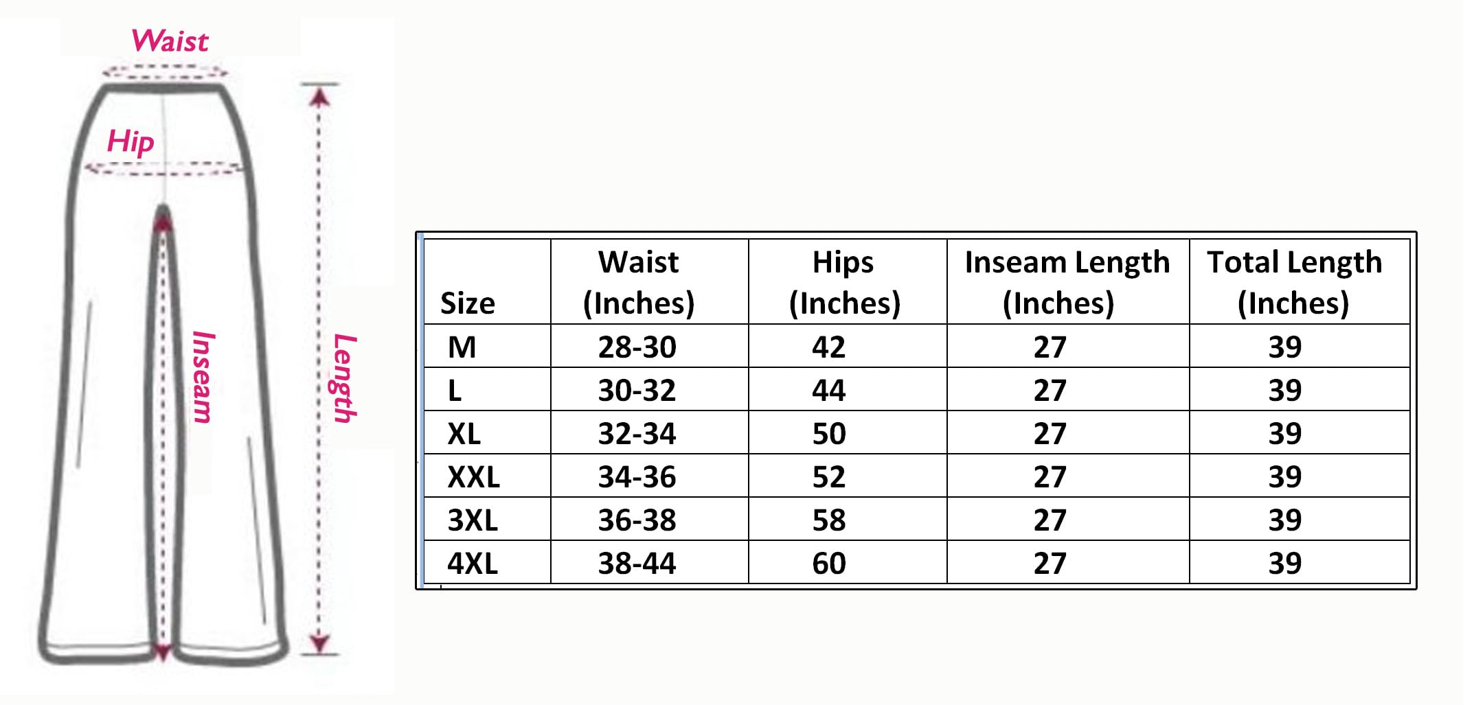 BENKILS Women's Cotton Reyon Regular Fit Palazzo Pants - Available Size - M, L, XL, 2XL, 3XL,4XL (4XL, Black) - Image 5 thumbnail