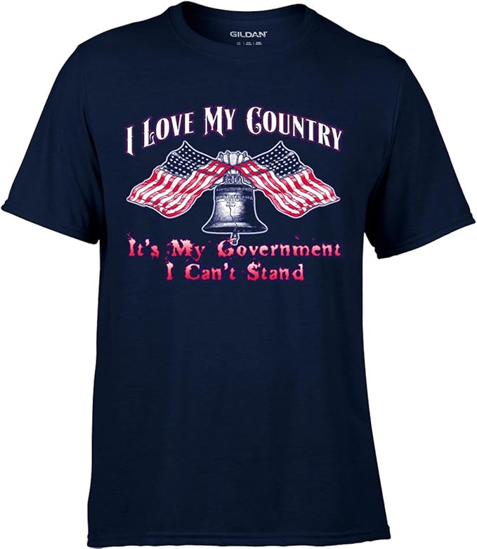 I Love My Country TShirt (2XL, Navy)