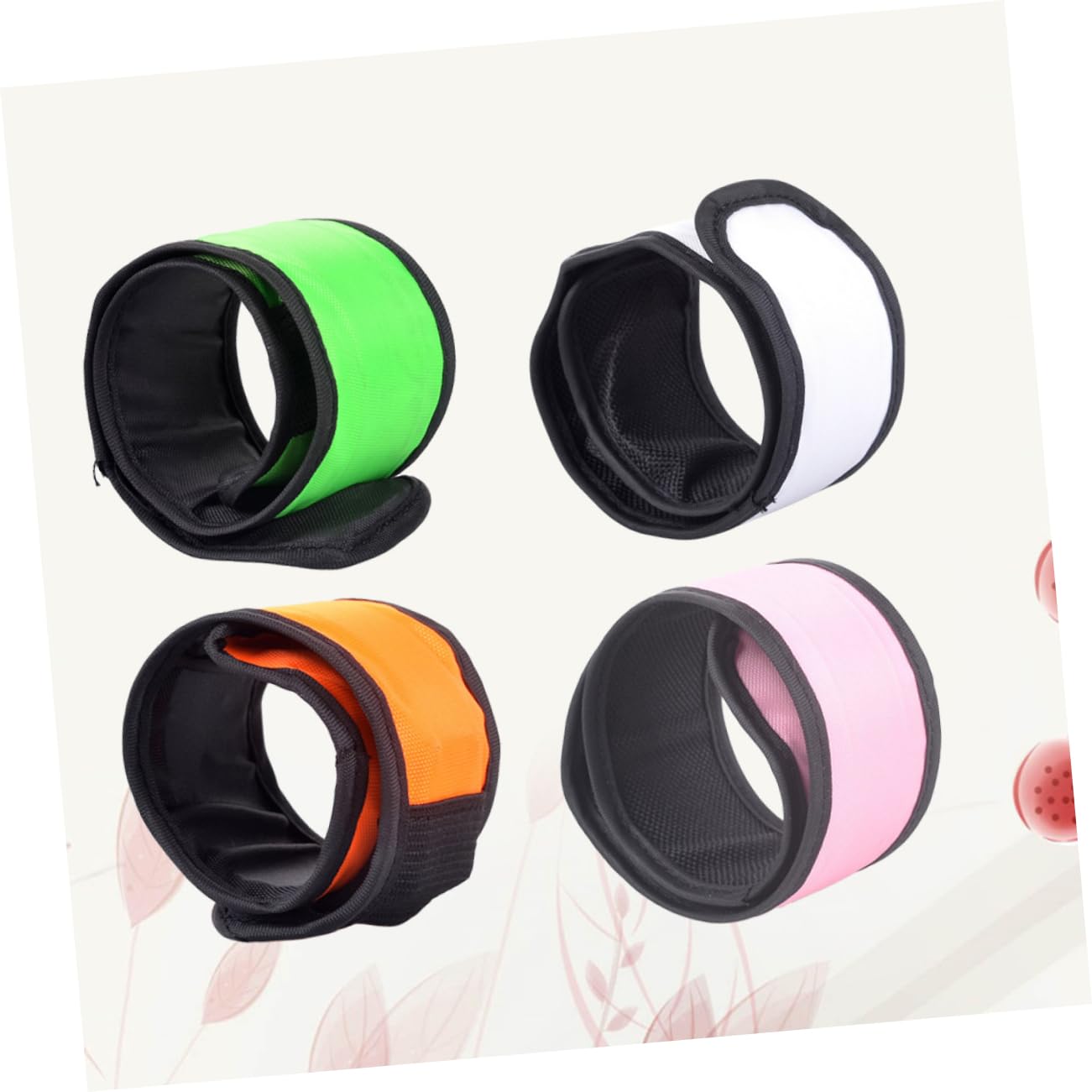 BESPORTBLE 12piezas Brazaletes Led Brillantes Para Eventos Nocturnos Pulseras Reflectantes De Slap Para Fiestas Al Aire Ciclismo y Celebraciones