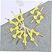 PLAFOPE Seal Your Treat Bags Style 20pcs Dot Bow Tie Ribbons for Baking Party Candy Yellow