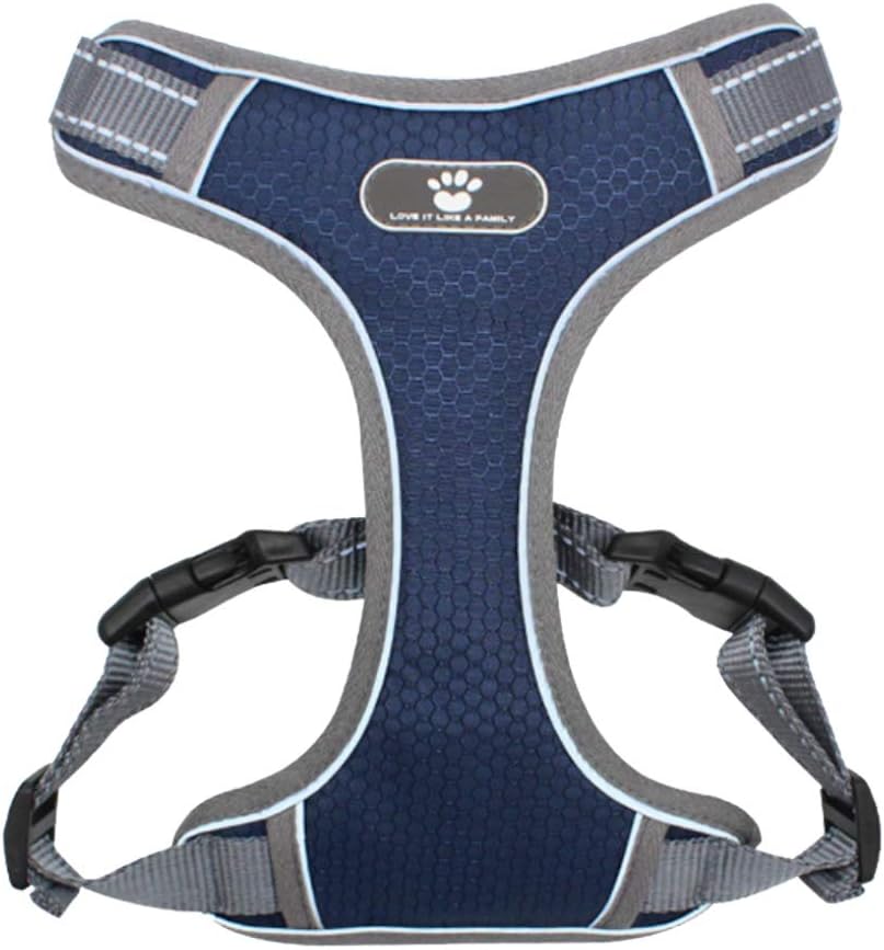FEimaX Dog Harness No Pull Adjustable Pet Vest Harnesses for Small Medium Large Dogs Reflective Breathable Soft Mesh Oxford Chest Harness Easy Control for Outdoor Walking Training