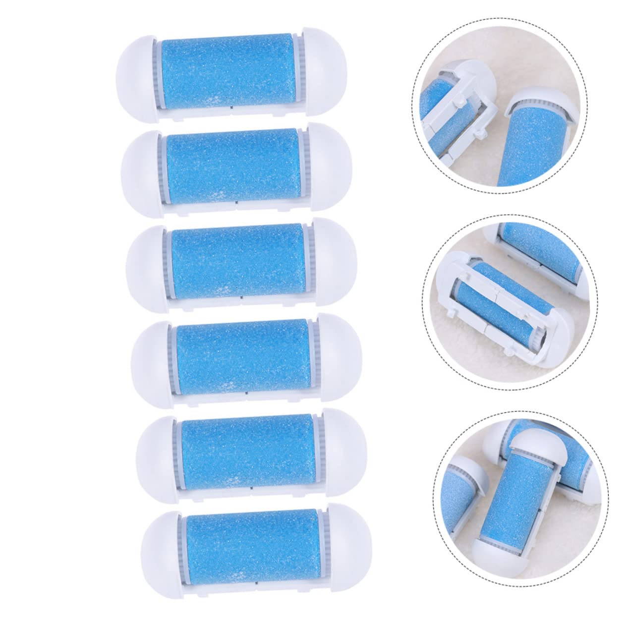 FRCOLOR Lot de 18 accessoires pour ponceuse à pied - Outil de pédicure professionnel - Tête de rechange pour ponceuse à pied - Tête de rechange professionnelle