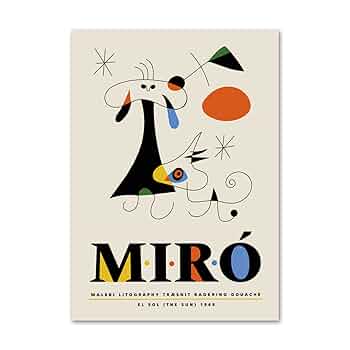 ジョァン　ミロ 絵画 アートポスター 独創的象画家 GALERIE MAEGHT 1979/ジョアン・ミロ【Joan Miro】ポスター