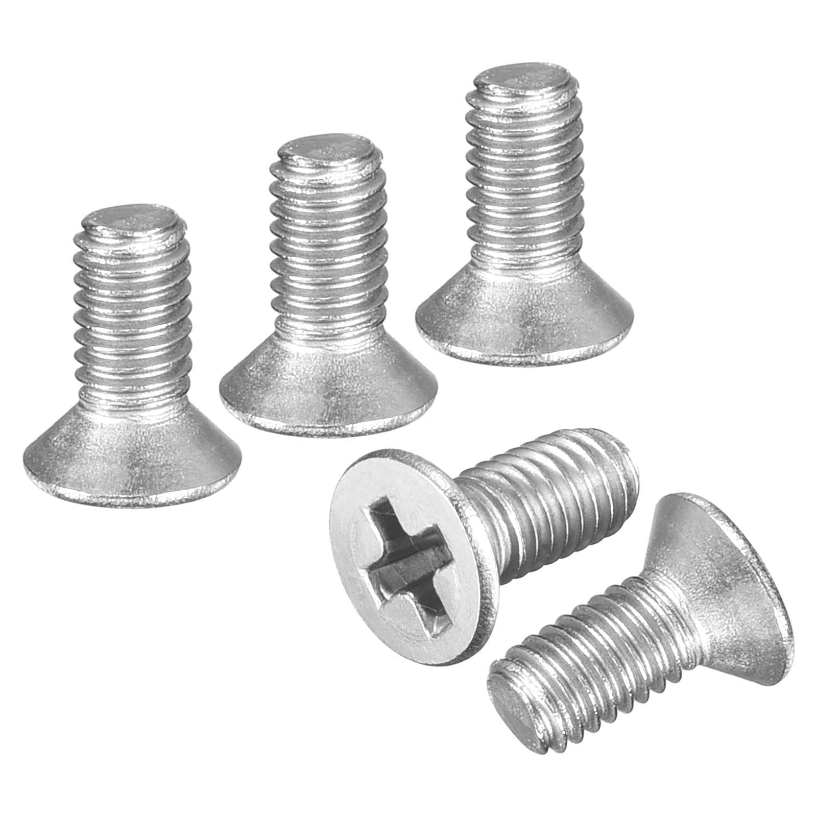 DTGN M2-0.4x5 Flat Head Machine Screws - 100PCS - Good for Electronics and Machinery - 304 Stainless Steel Phillips Countersunk Micro Metric Machine Screw Bolts- Silver