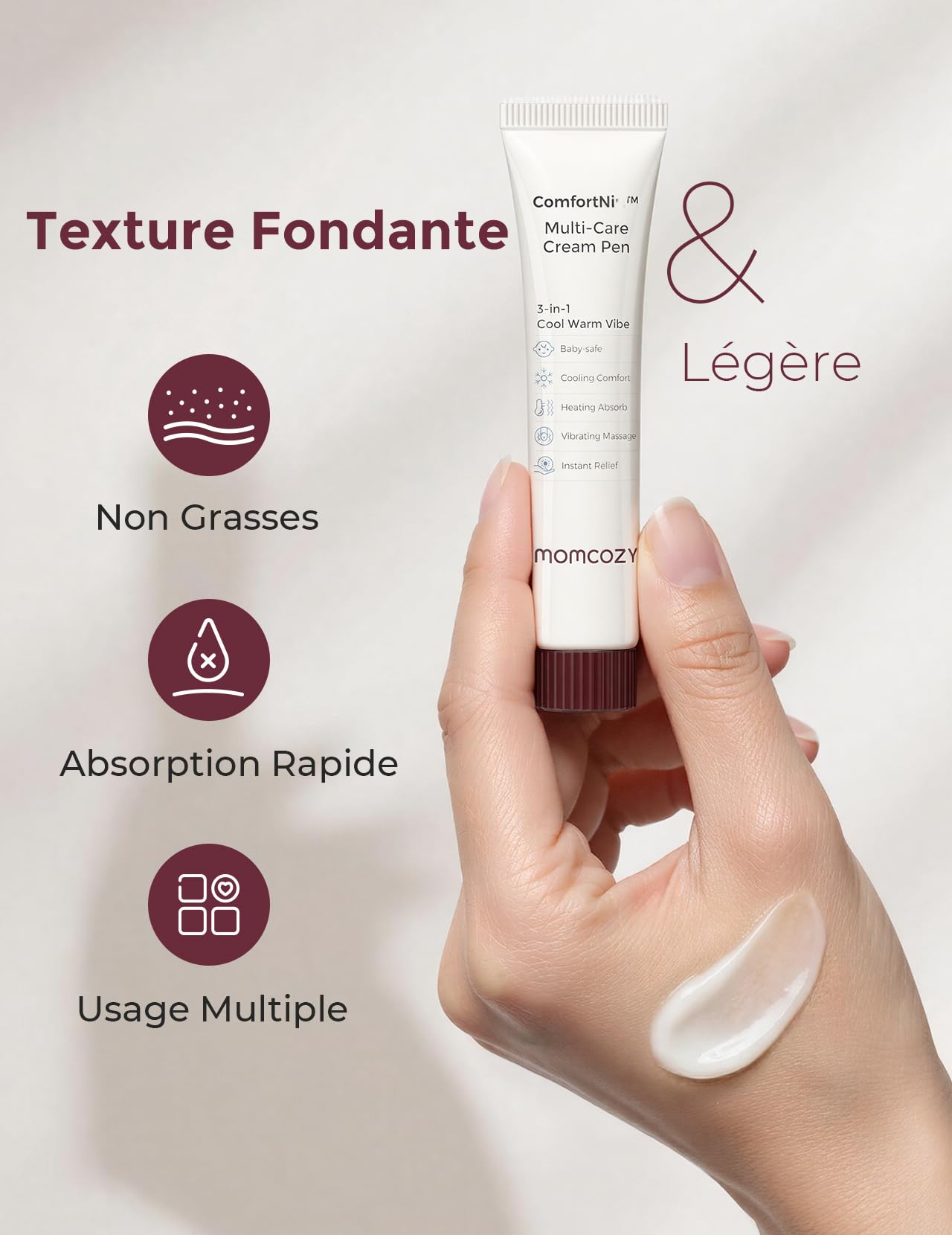 Momcozy ComfortNip Recharge de baume pour mamelons (crème seule 20 g), utilisable aussi seule, sans kit complémentaire nécessaire