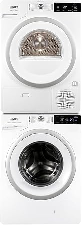 Summit Appliance SLS24W3P Washer/Heat Pump Dryer Combination, Combines SLW241W Washer & SLD242W Heat Pump Dryer