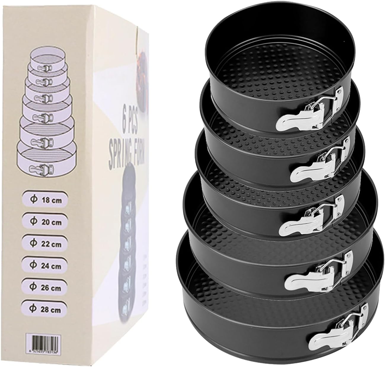 Wilton Springform Cake Pan Set, 3Piece, 3 Pc, Gray