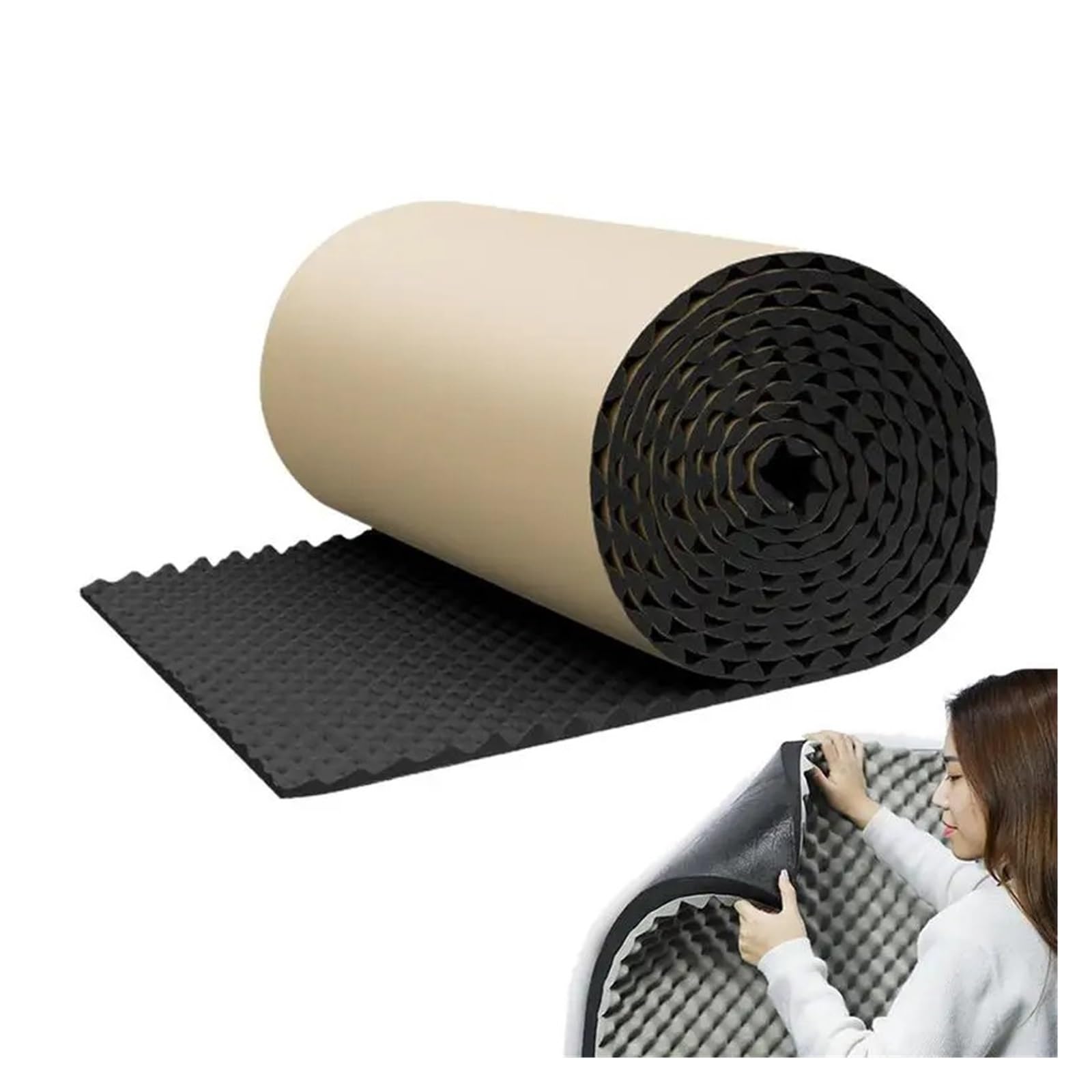 Paneles Sonido, Almohadillas Amortiguadora Barrera Impermeable Autoadhesivas Acolchado Prueba Agua, Estudio Coche, Absorbentes Acústicos Aislante Térmico Acústico