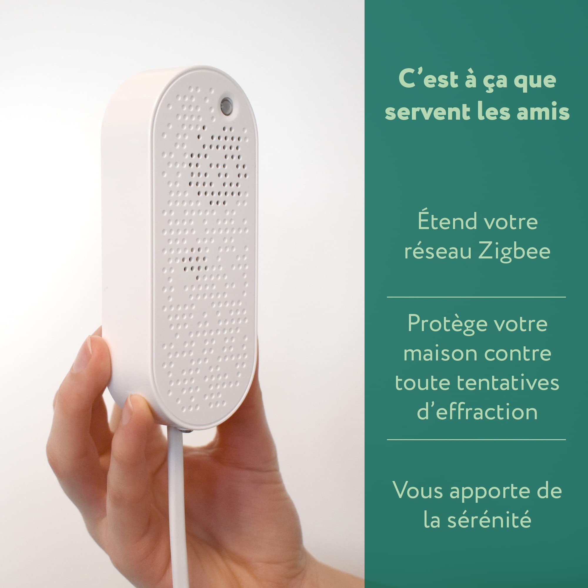 frient Sirène Intelligente | Alarme de sécurité | Protection Contre Les cambrioleurs | Batterie de Secours | Répéteur de Signal Zigbee | Fonctionne avec SmartThings, Home Assistant et Homey